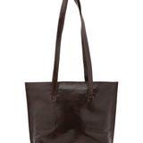 Borsa a spalla da donna 100% pelle 5572-Tmoro I Fratelli