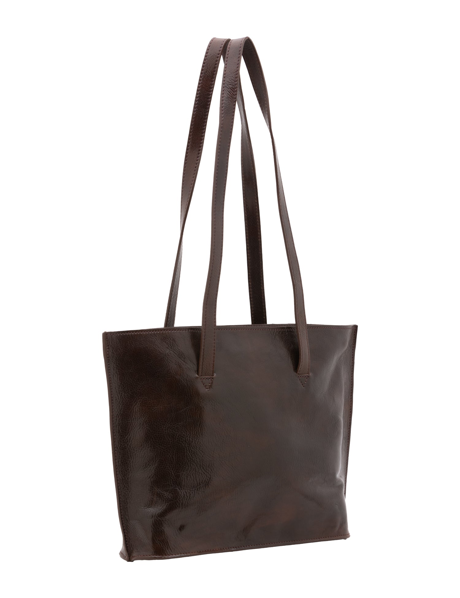 Borsa a spalla da donna 100% pelle 5572-Tmoro I Fratelli
