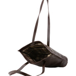 Borsa a spalla da donna 100% pelle 5572-Tmoro I Fratelli