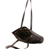 Borsa a spalla da donna 100% pelle 5572-Tmoro I Fratelli