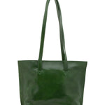 Borsa a spalla da donna 100% pelle 5572-Verde I Fratelli