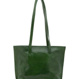 Borsa a spalla da donna 100% pelle 5572-Verde I Fratelli