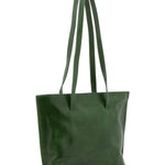 Borsa a spalla da donna 100% pelle 5572-Verde I Fratelli