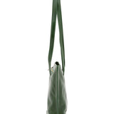 Borsa a spalla da donna 100% pelle 5572-Verde I Fratelli