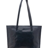 Borsa a spalla da donna 100% pelle 5573-Blu I Fratelli