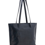 Borsa a spalla da donna 100% pelle 5573-Blu I Fratelli