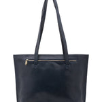 Borsa a spalla da donna 100% pelle 5573-Blu I Fratelli
