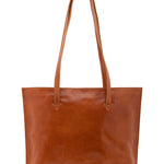Borsa a spalla da donna 100% pelle 5573-Cognac I Fratelli
