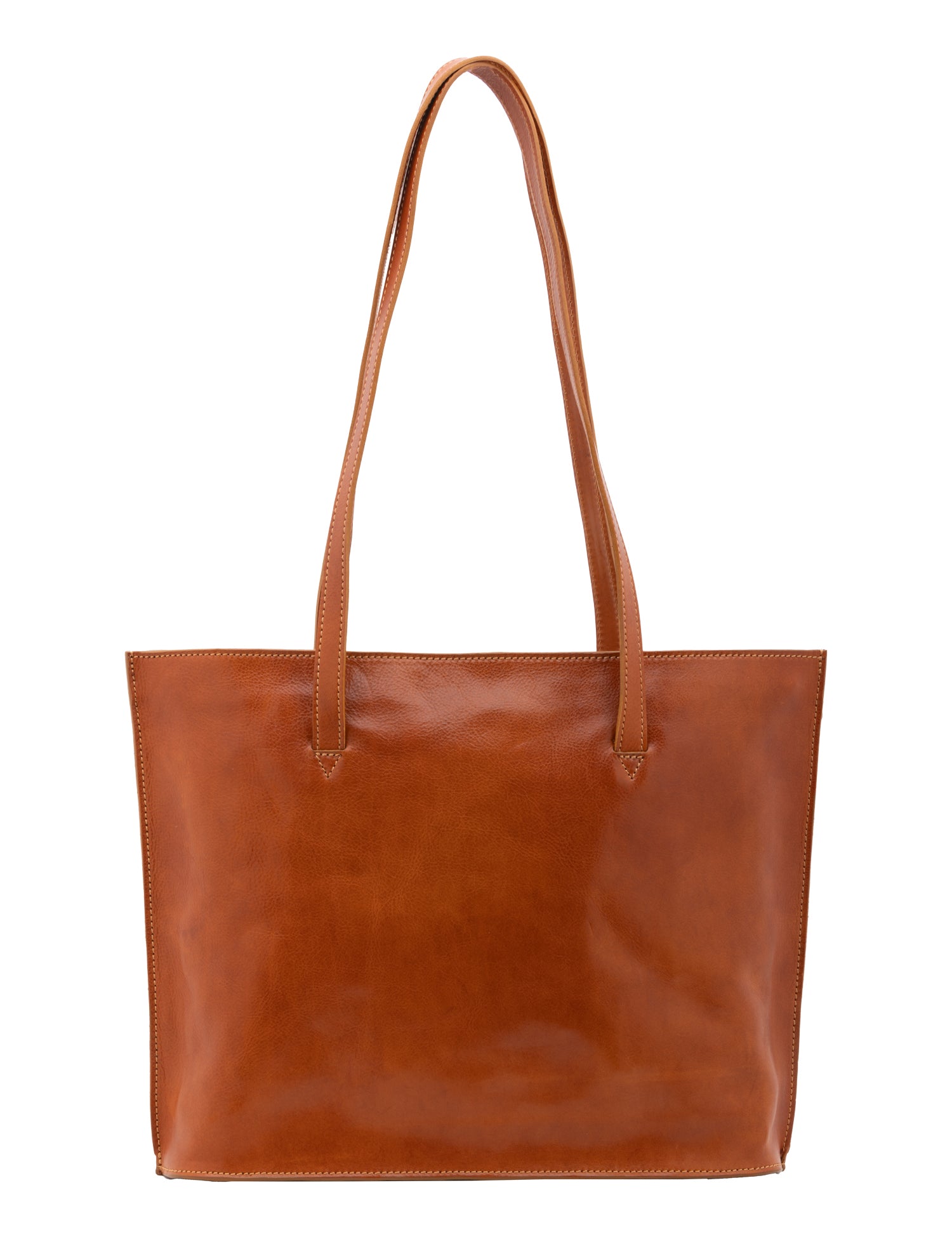 Borsa a spalla da donna 100% pelle 5573-Cognac I Fratelli
