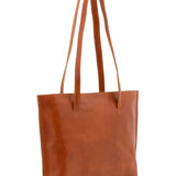 Borsa a spalla da donna 100% pelle 5573-Cognac I Fratelli