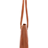 Borsa a spalla da donna 100% pelle 5573-Cognac I Fratelli
