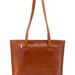 Borsa a spalla da donna 100% pelle 5573-Cognac I Fratelli