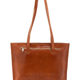 Borsa a spalla da donna 100% pelle 5573-Cognac I Fratelli