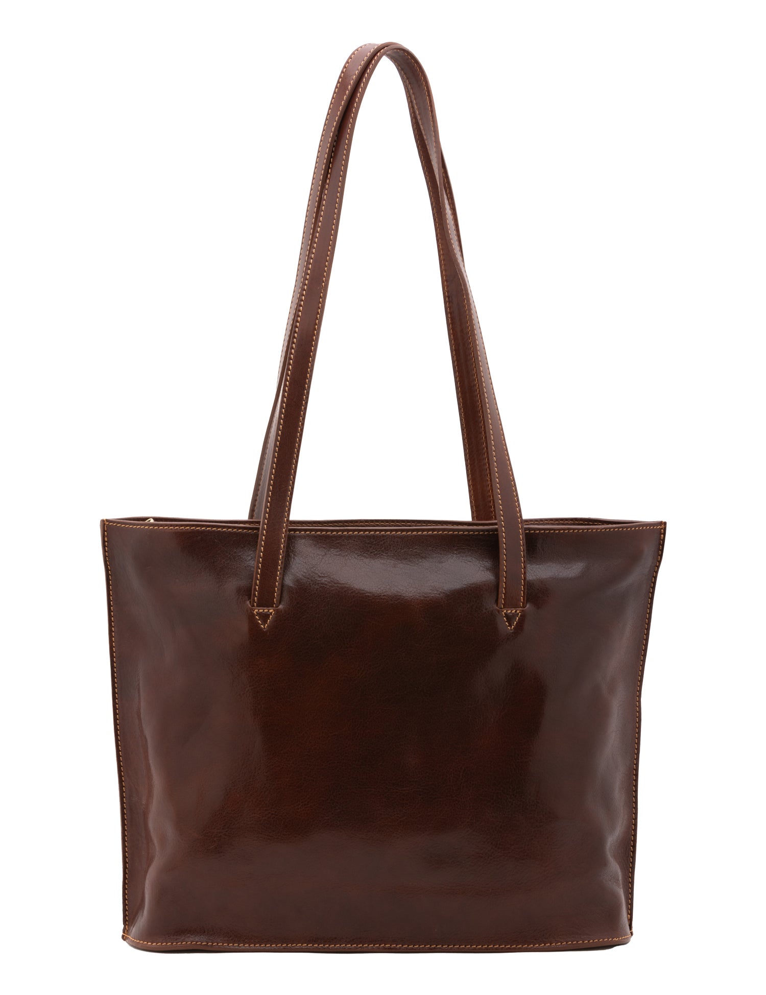Borsa a spalla da donna 100% pelle 5573-Marrone I Fratelli