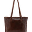 Borsa a spalla da donna 100% pelle 5573-Marrone I Fratelli