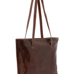 Borsa a spalla da donna 100% pelle 5573-Marrone I Fratelli