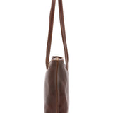 Borsa a spalla da donna 100% pelle 5573-Marrone I Fratelli