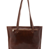 Borsa a spalla da donna 100% pelle 5573-Marrone I Fratelli