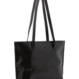 Borsa a spalla da donna 100% pelle 5573-Nero I Fratelli