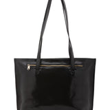 Borsa a spalla da donna 100% pelle 5573-Nero I Fratelli