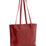 Borsa a spalla da donna 100% pelle 5573-Rosso I Fratelli
