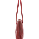 Borsa a spalla da donna 100% pelle 5573-Rosso I Fratelli