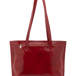 Borsa a spalla da donna 100% pelle 5573-Rosso I Fratelli