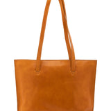 Borsa a spalla da donna 100% pelle 5573-Senape I Fratelli