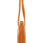 Borsa a spalla da donna 100% pelle 5573-Senape I Fratelli