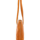 Borsa a spalla da donna 100% pelle 5573-Senape I Fratelli