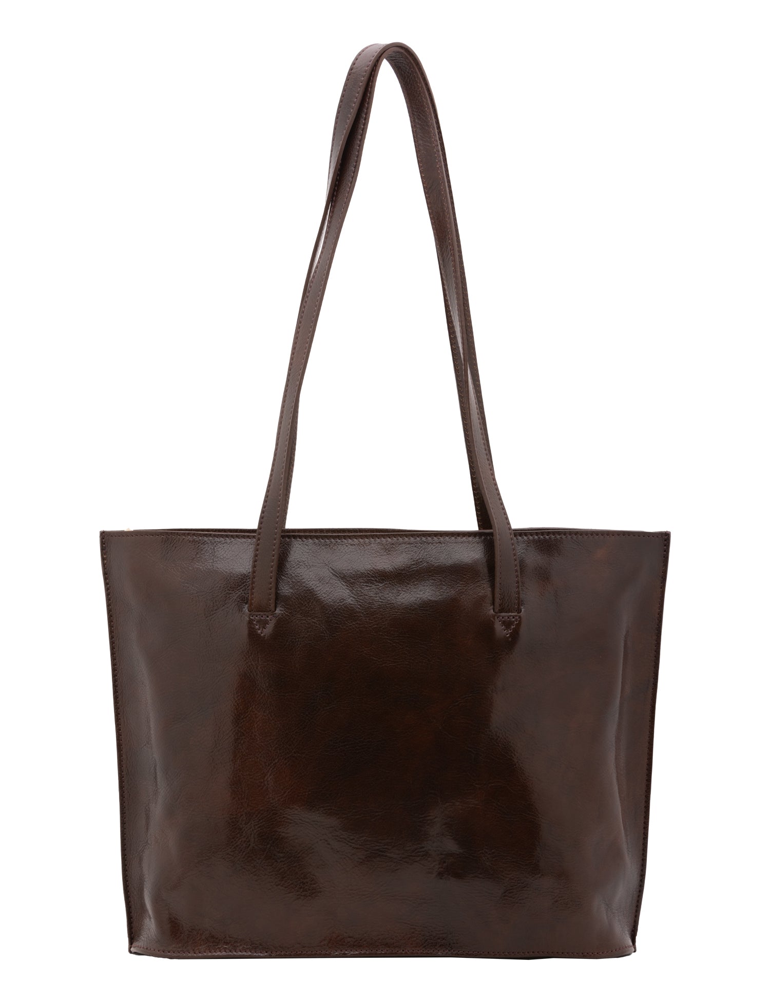Borsa a spalla da donna 100% pelle 5573-Tmoro I Fratelli