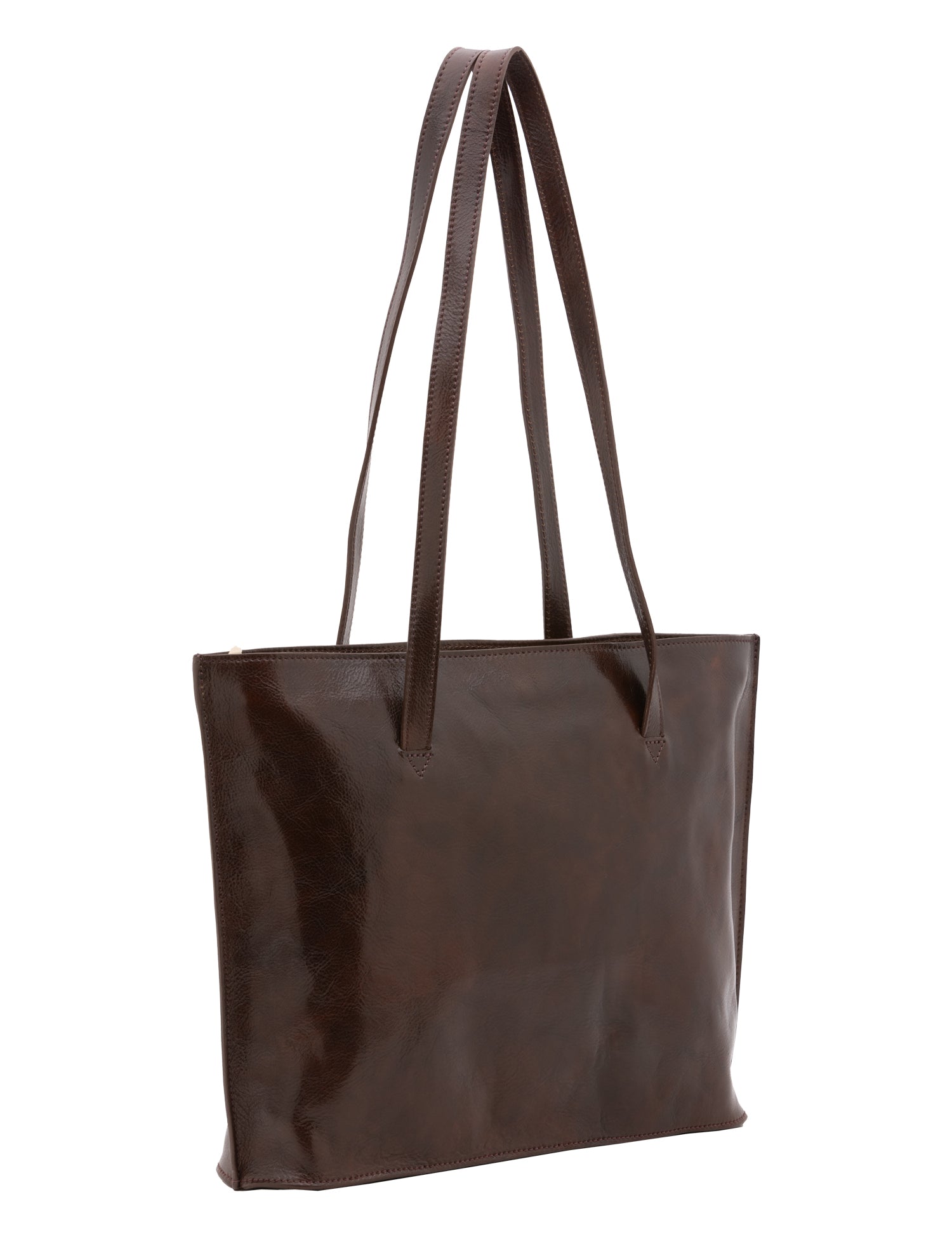 Borsa a spalla da donna 100% pelle 5573-Tmoro I Fratelli