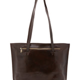 Borsa a spalla da donna 100% pelle 5573-Tmoro I Fratelli