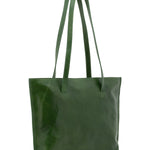 Borsa a spalla da donna 100% pelle 5573-Verde I Fratelli
