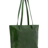 Borsa a spalla da donna 100% pelle 5573-Verde I Fratelli