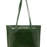 Borsa a spalla da donna 100% pelle 5573-Verde I Fratelli