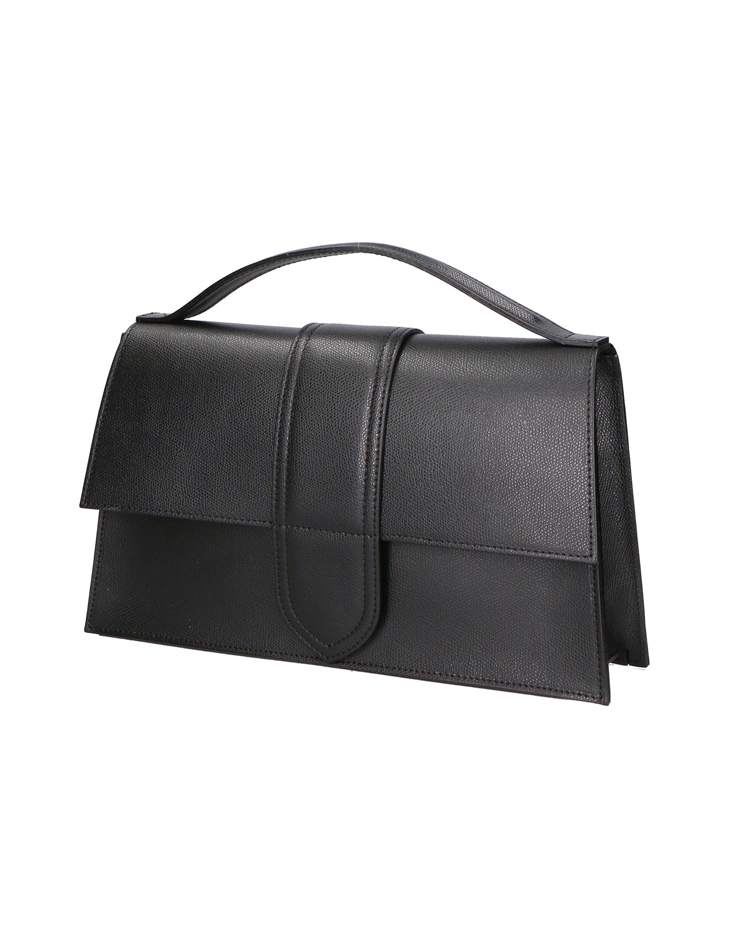 Lina Borsa a Mano in Vera Pelle Nero Chiara Ferretti