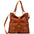 Borsa a spalla da donna Vera pelle 5574-Cognac I Fratelli