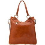 Borsa a spalla da donna Vera pelle 5574-Cognac I Fratelli