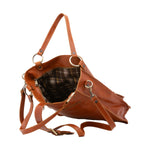 Borsa a spalla da donna Vera pelle 5574-Cognac I Fratelli