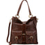 Borsa a spalla da donna Vera pelle 5574-Marrone I Fratelli