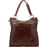 Borsa a spalla da donna Vera pelle 5574-Marrone I Fratelli