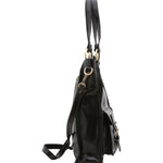 Borsa a spalla da donna Vera pelle 5574-Nero I Fratelli