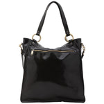 Borsa a spalla da donna Vera pelle 5574-Nero I Fratelli