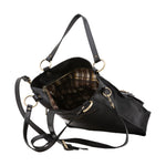 Borsa a spalla da donna Vera pelle 5574-Nero I Fratelli
