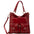 Borsa a spalla da donna Vera pelle 5574-Rosso I Fratelli