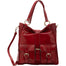 Borsa a spalla da donna Vera pelle 5574-Rosso I Fratelli