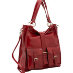 Borsa a spalla da donna Vera pelle 5574-Rosso I Fratelli
