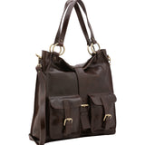 Borsa a spalla da donna Vera pelle 5574-Tmoro I Fratelli