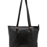 Borsa a spalla da donna 100% vera pelle 5576-Nero I Fratelli